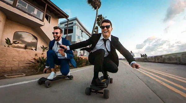 Can I Ride My Board To Work In A Suit?