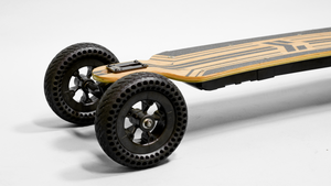 Bamboo longboard electric skateboard with 8 inch tires 